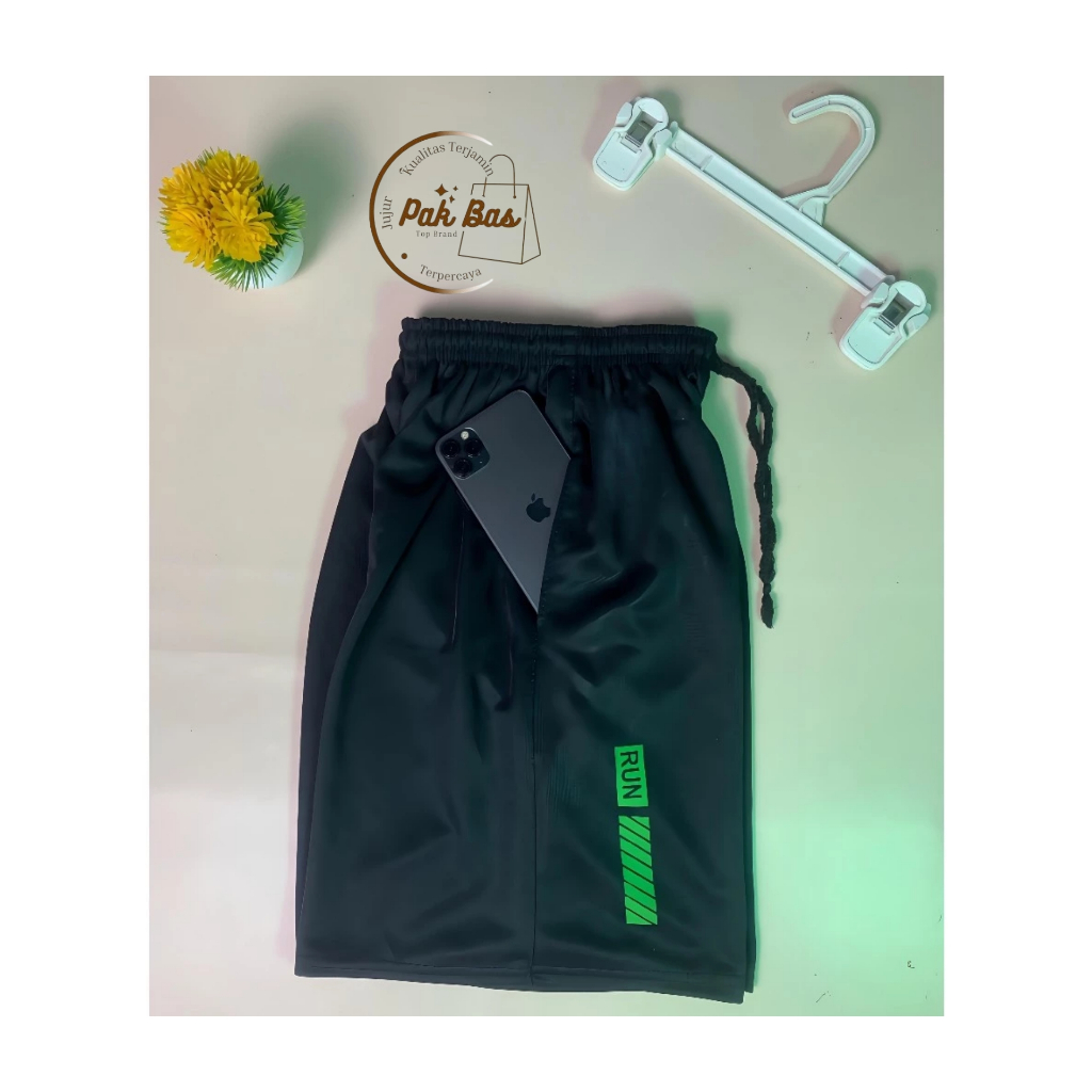 Celana Pendek Sport Olahraga Motif Hijau Nike Bola Volly Futsal Badminton Basket A008-02