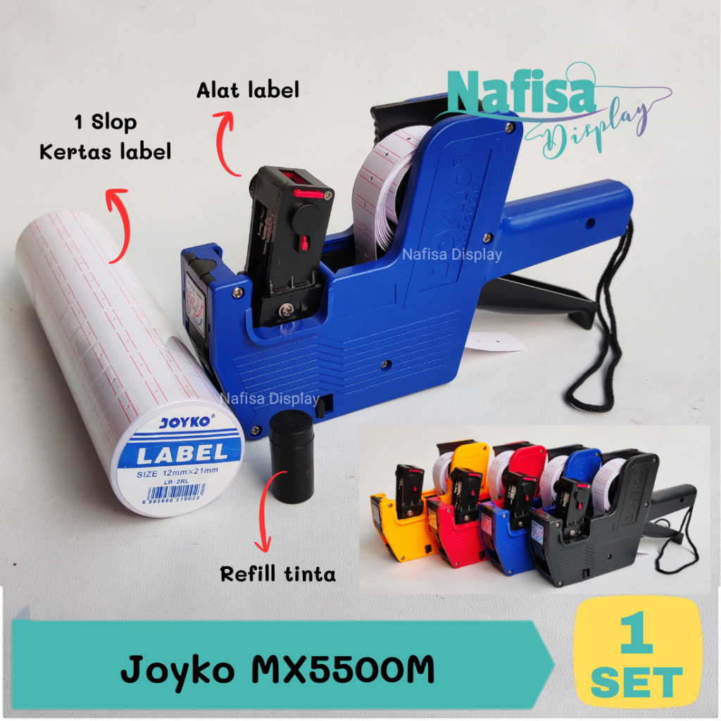 

Alat Label Harga Barang Joyko MX-5500M Lebel Tempel 1 Line Labeller