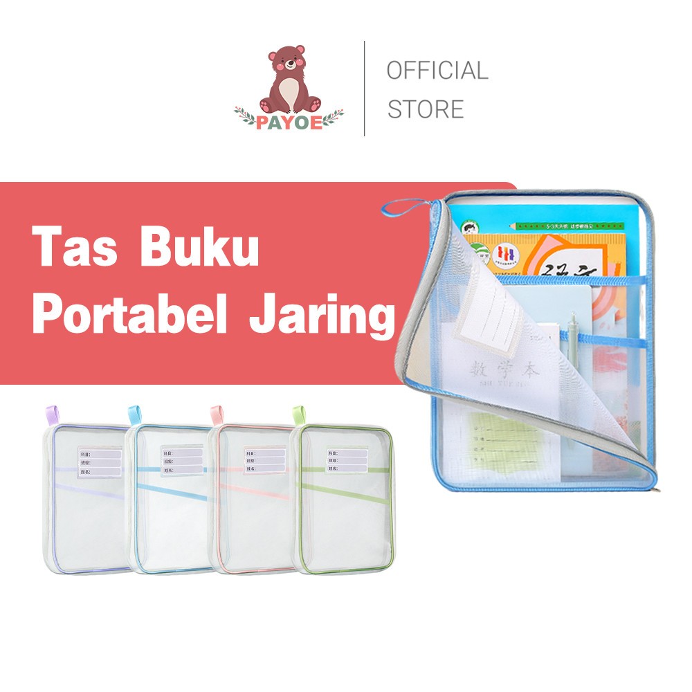 

PAYOE Pouch kertas tes Tas Penyimpanan Dokumen Transparan