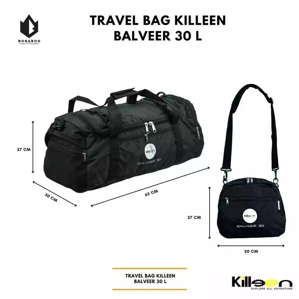Travel Bag Killeen Seri Balveer 60 L & 30L - Duffle Bag - Tas Jinjing - Tas Travel