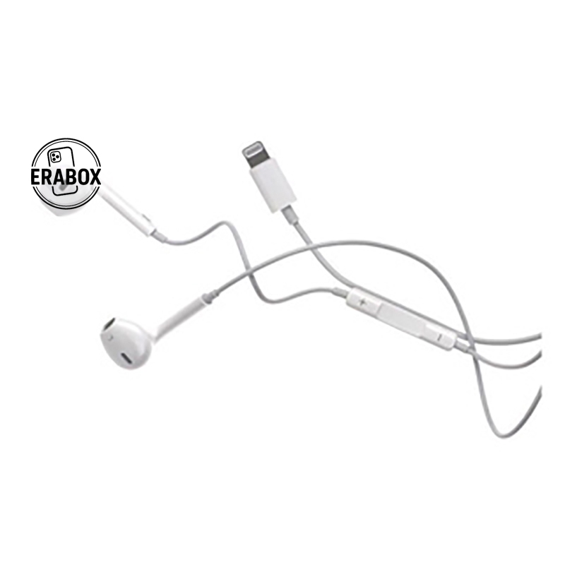 Earphone With Lightning Headset Hf Handsfree Ligthing Original Cabutan Compatible For Iphone 7 8 7+ 