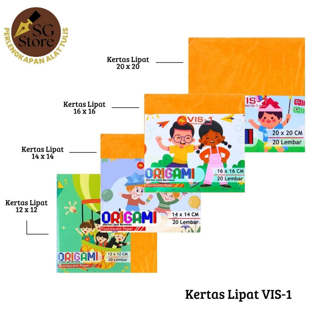 

Kertas Lipat Origami Paper isi 20 lembar