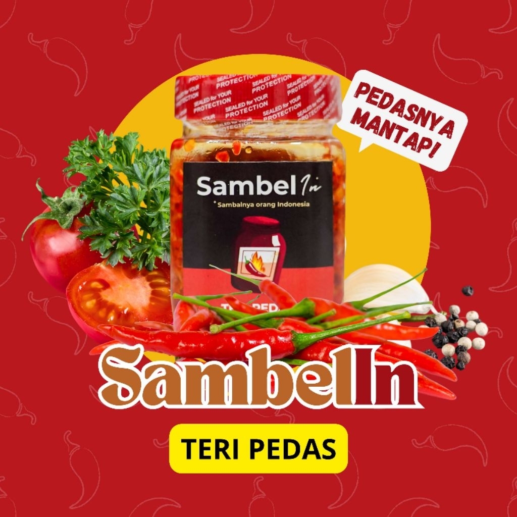 

SambelIn | Sambelin SAMBAL TERI 150GR SAMBEL PEDAS GURIH