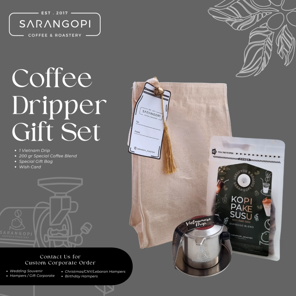 

Coffee Dripper Gift Set - Sarangopi Series - Kado Kopi Healthy Hampers Wedding Christmas Lebaran CNY Chinese New Year Birthday Valentines