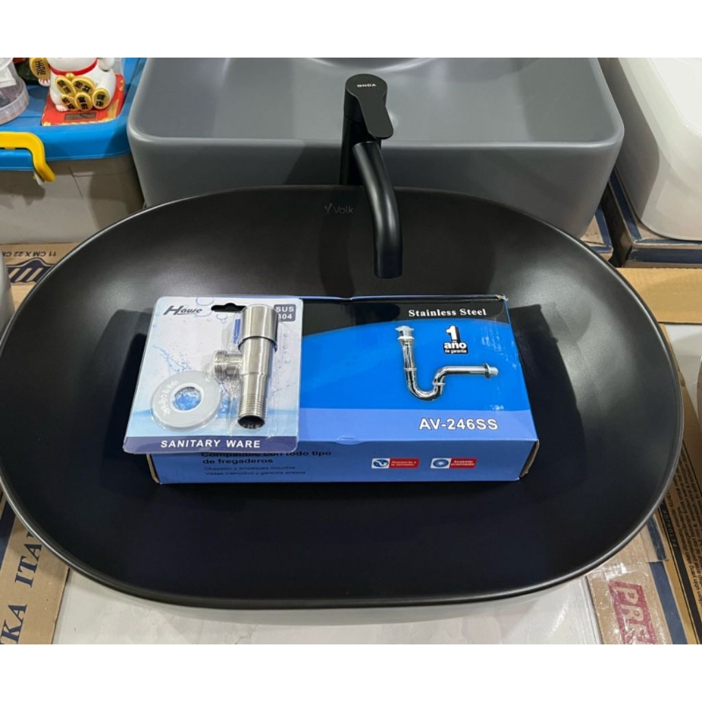 Wastafel keramik meja Volk Estetik