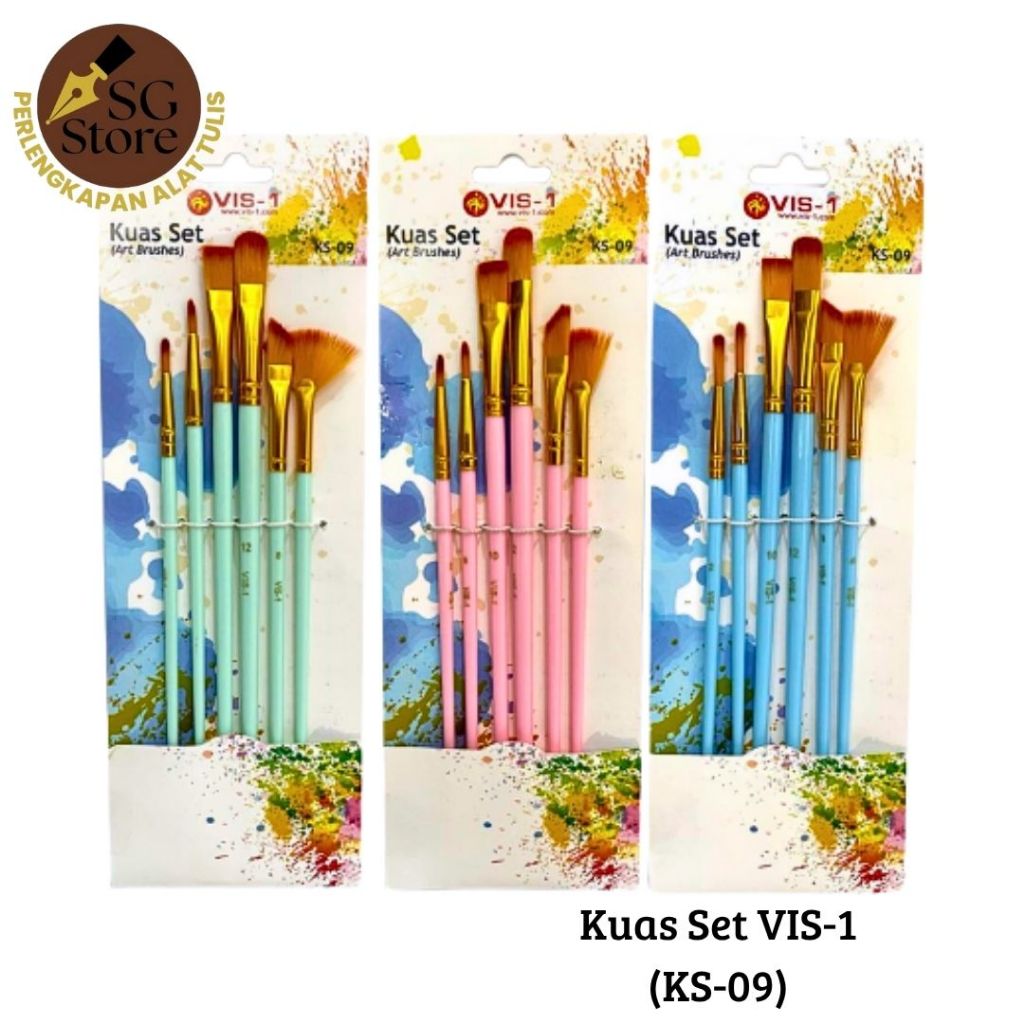 

Kuas Set KS-09 / Kuas Set Melukis / Art Brush Set