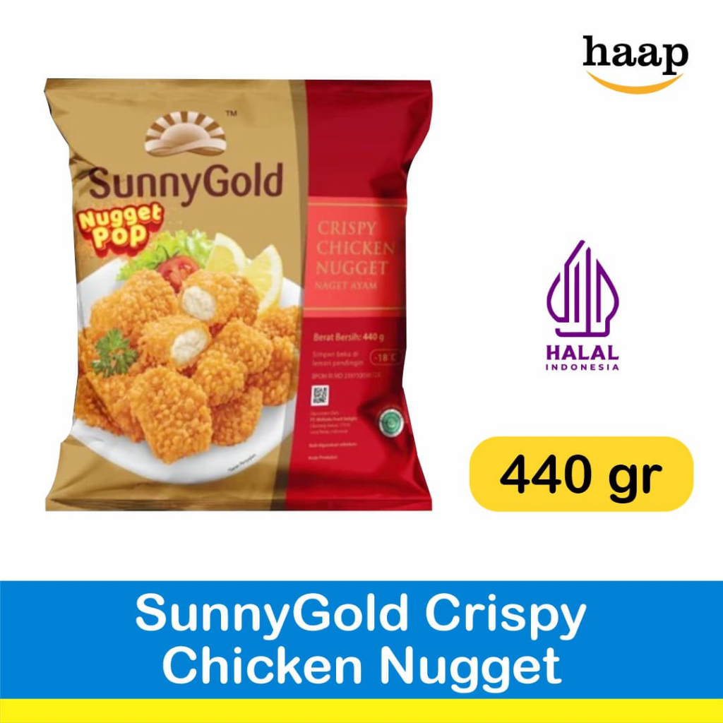 

SunnyGold Crispy Chicken Nugget (Nugget POP) 440gr