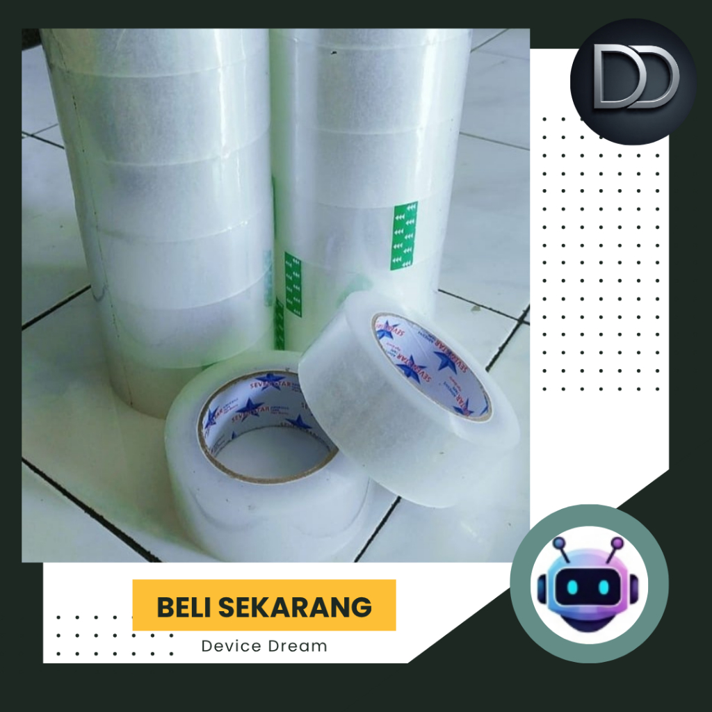 

LAKBAN BENING SEVENSTAR 45MM X 200YARD / Lakban Bening 200 Yard