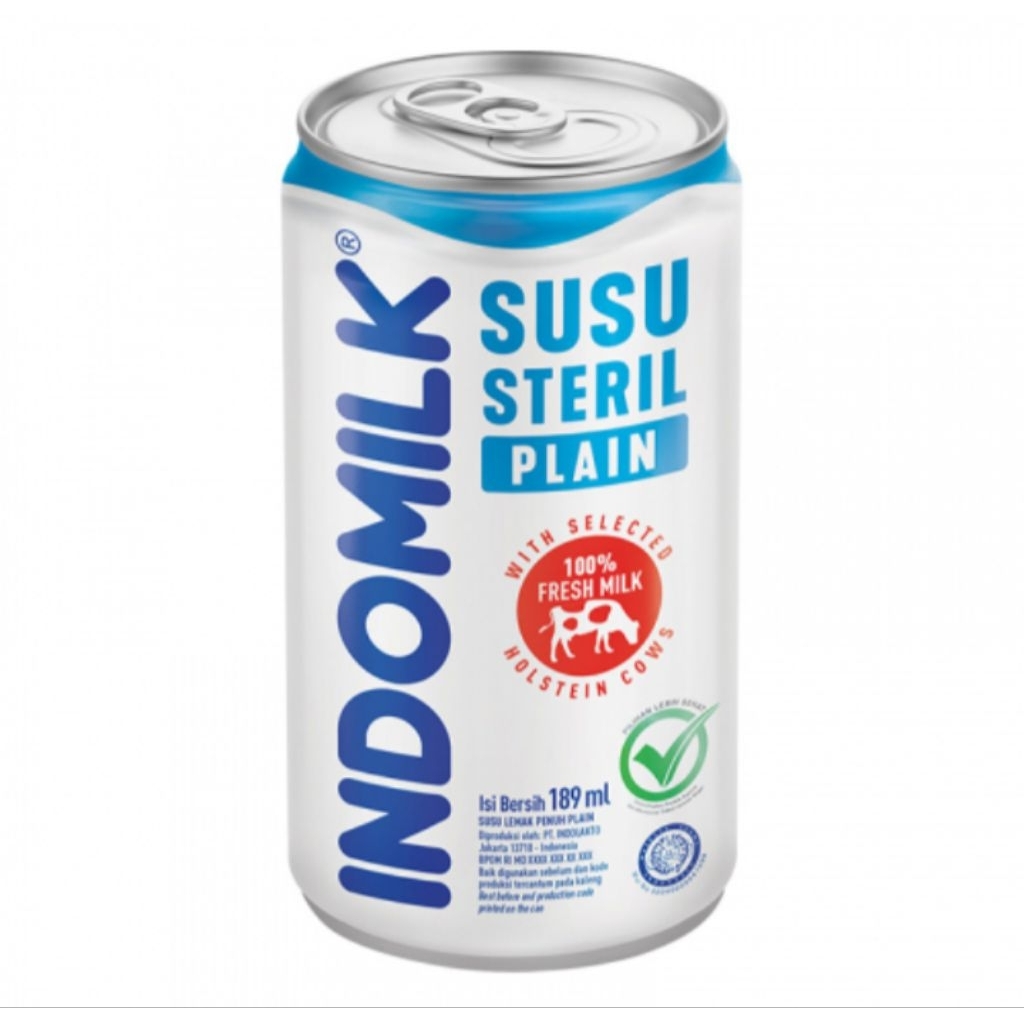 

Indomilk Susu Steril Plain Can 189ml