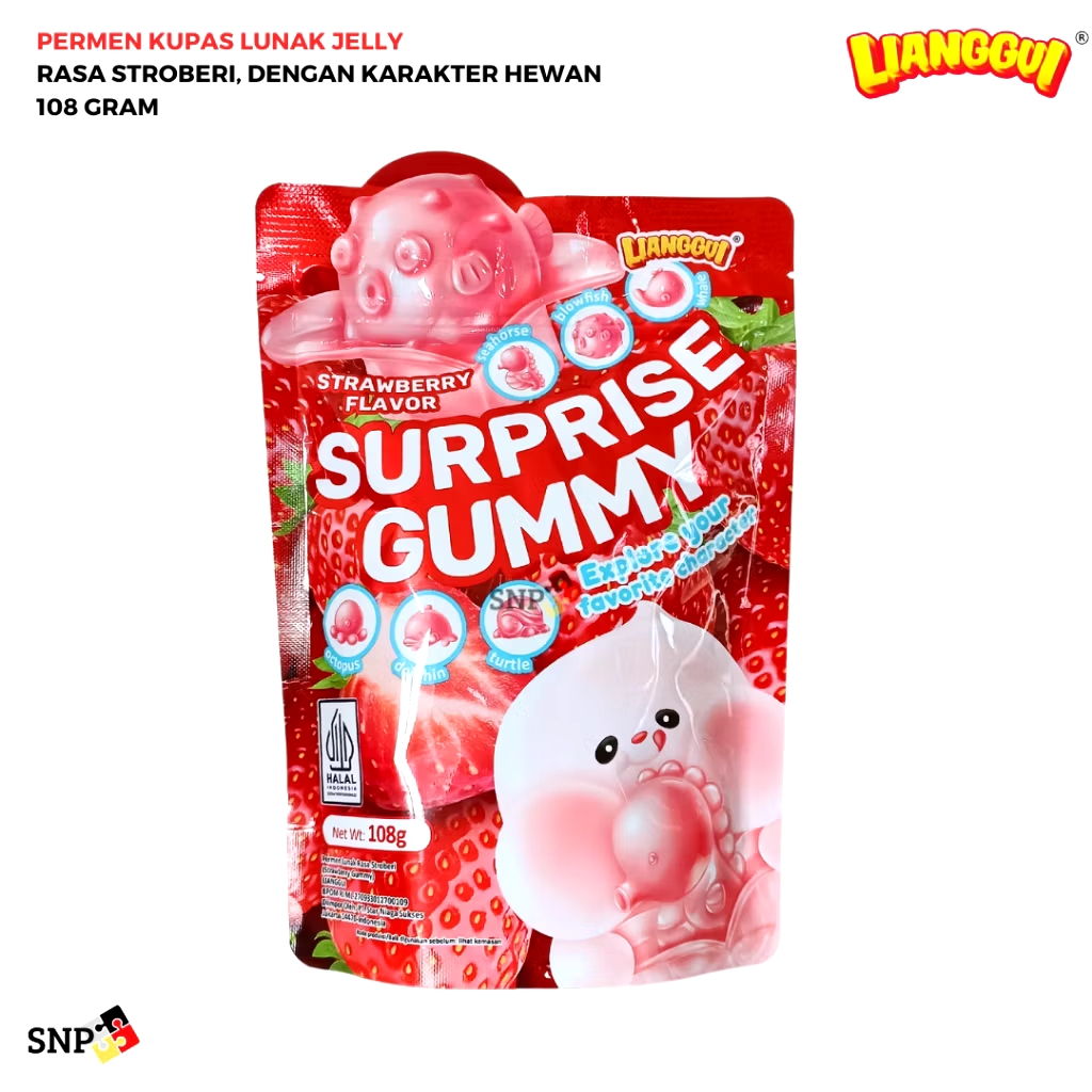 

LIANGGUI Surprise Gummy Permen Lunak Rasa Buah 108 Gr