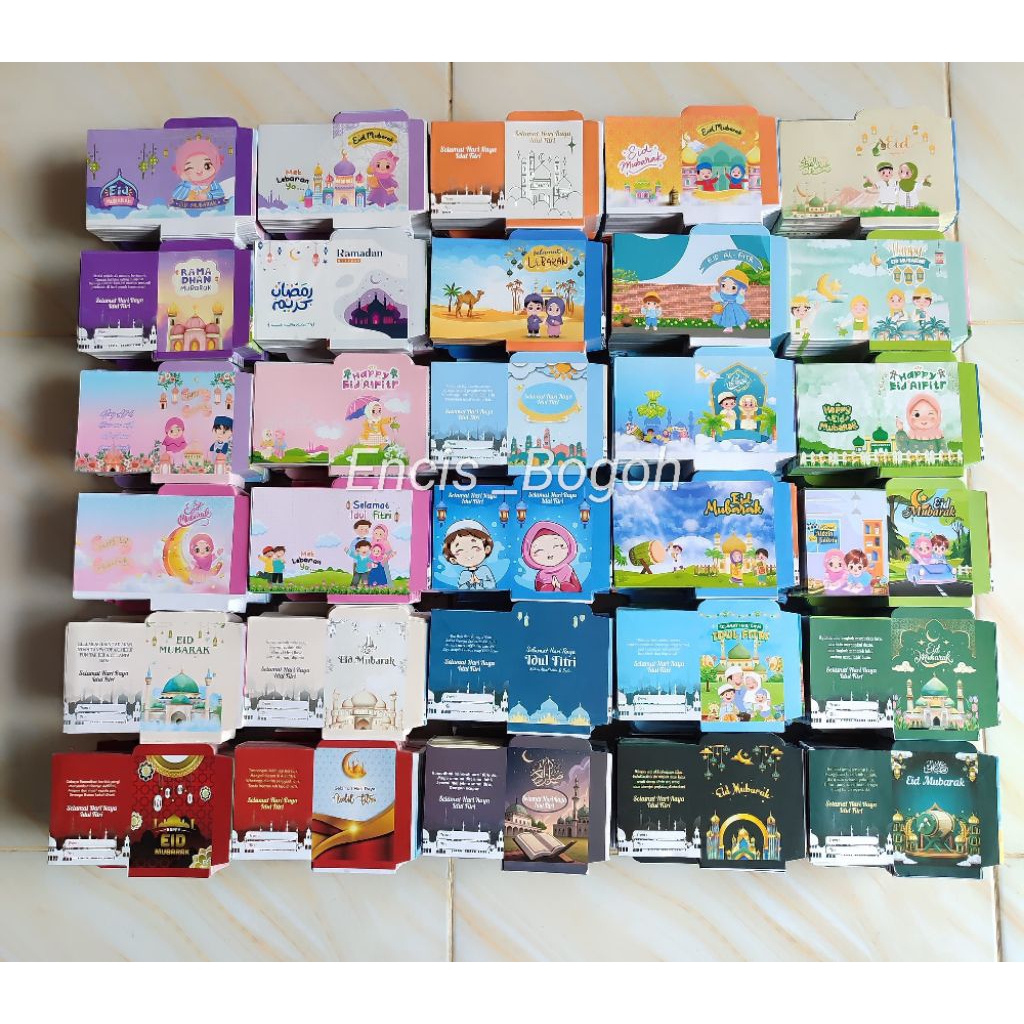 

1000 Lembar Amplop lebaran tema Muslim uk mini