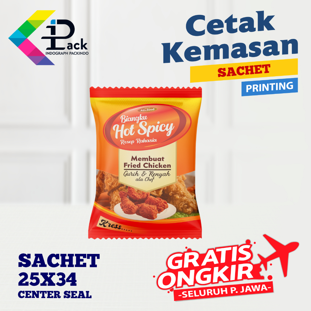 CETAK SACHET CUSTOM 20X30 | CETAK KEMASAN SACHET | CETAK PLASTIK KEMASAN | KEMASAN PLASTIK CUSTOM | 