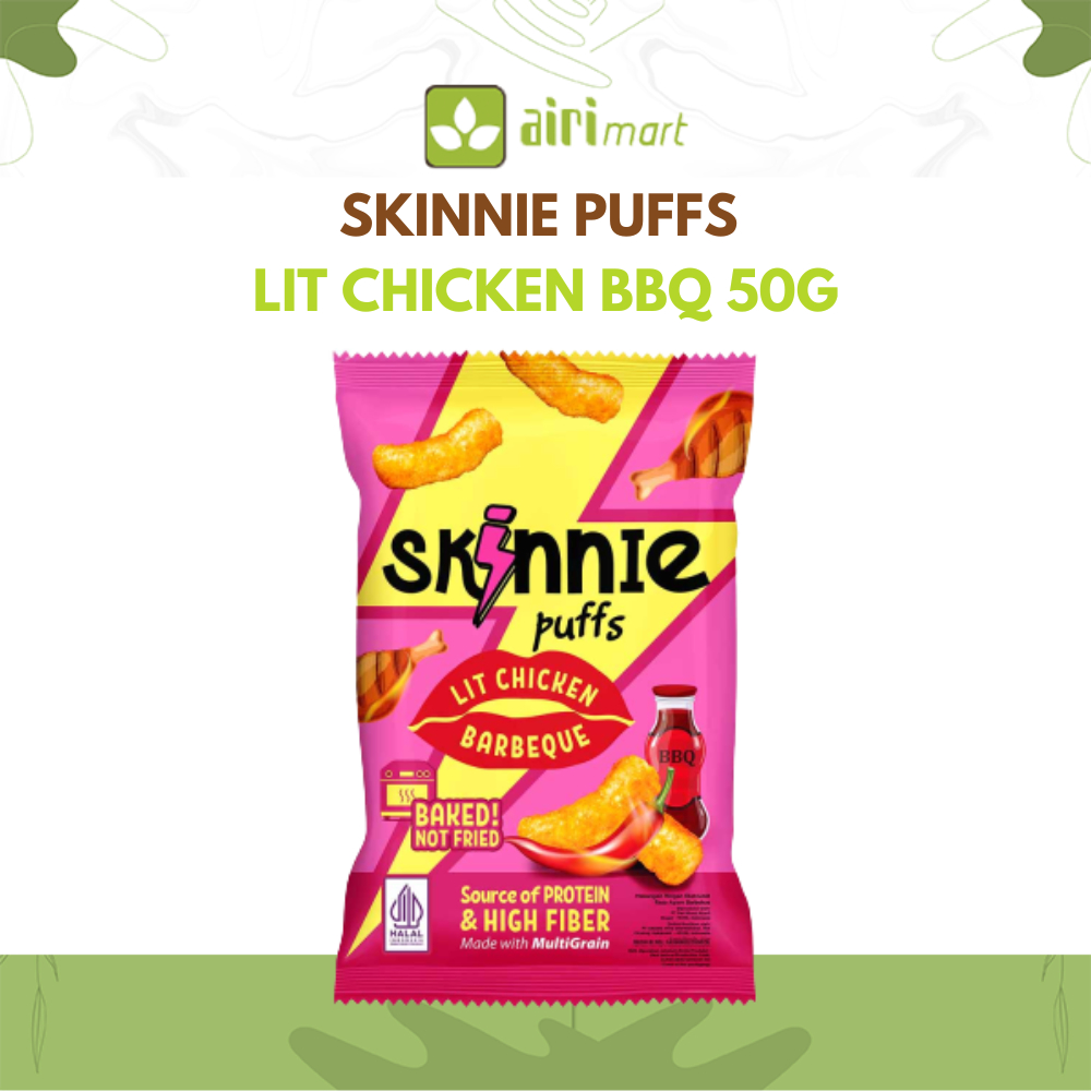 

SKINNIE PUFFS LIT CHICKEN BBQ 50G