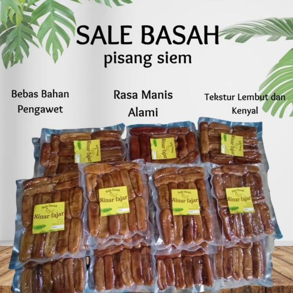 

Sale basah 200gram / sale pisang ambon / sale pisang siem, sale basah enak legit