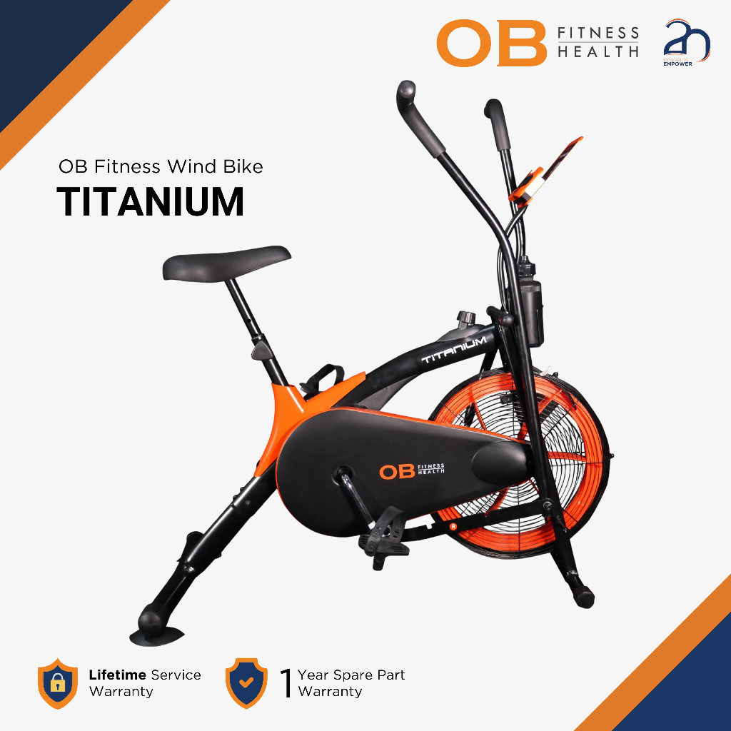 Sepeda Statis Dual Motion Wind Bike OB Fit OB 6111 Titanium Dual motion kaki tangan bergerak aktif