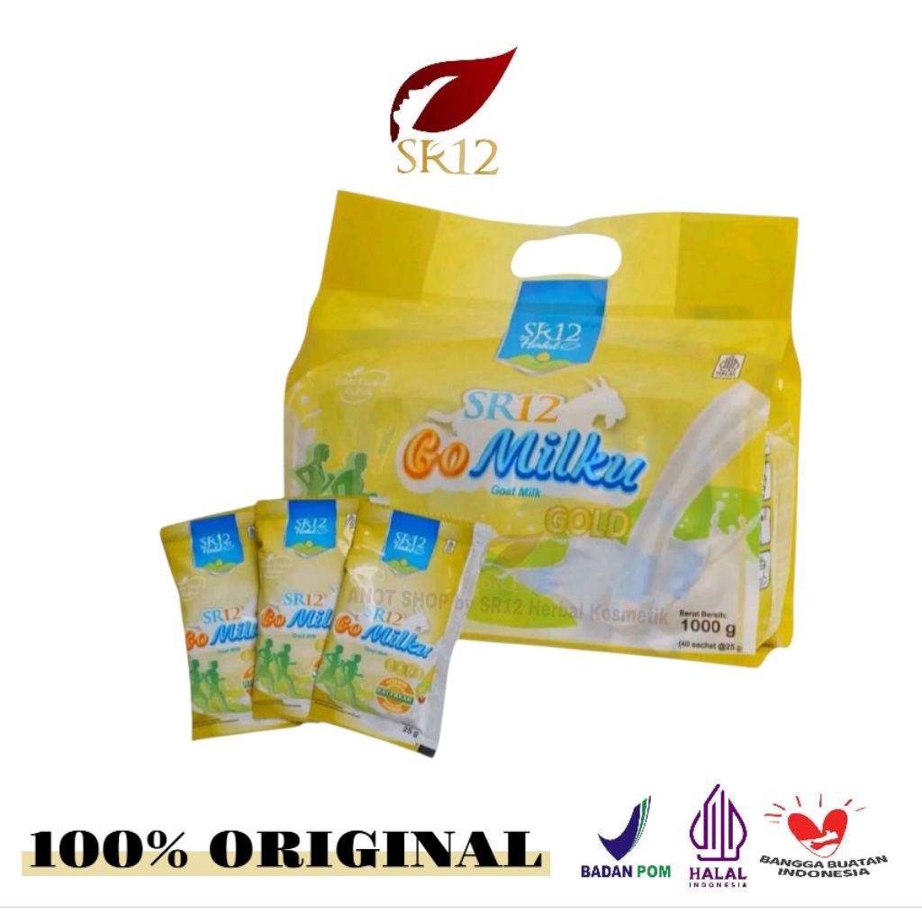 

Gomilku Gold SR12 Sachet Susu Kambing Etawa Asli Halal