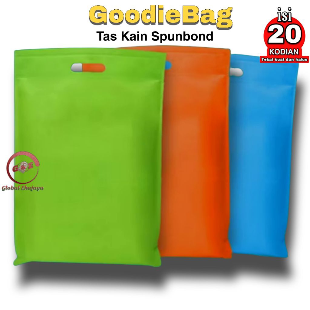 

Kodian 20 Tas Spunbond Model Oval Kantong Kain Souvenir Snack Kado Ultah Hajatan Pernikahan