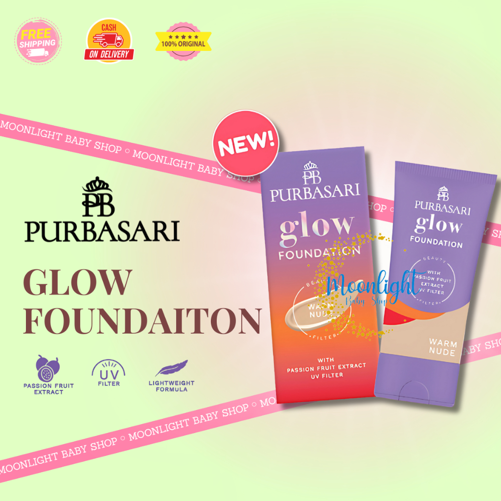 Purbasari Glow Foundation Original | Alas Bedak 35ml