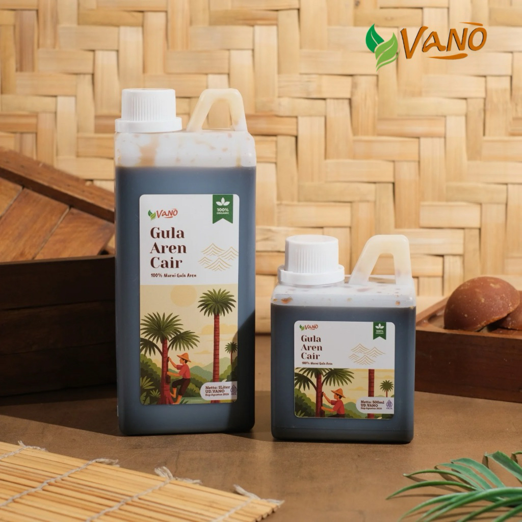 

Gula Aren Cair Vano / Brown Sugar / Palm Sugar Liquid Untuk Minuman dan Makanan tanpa Pengawet Murni Gula Aren Premium