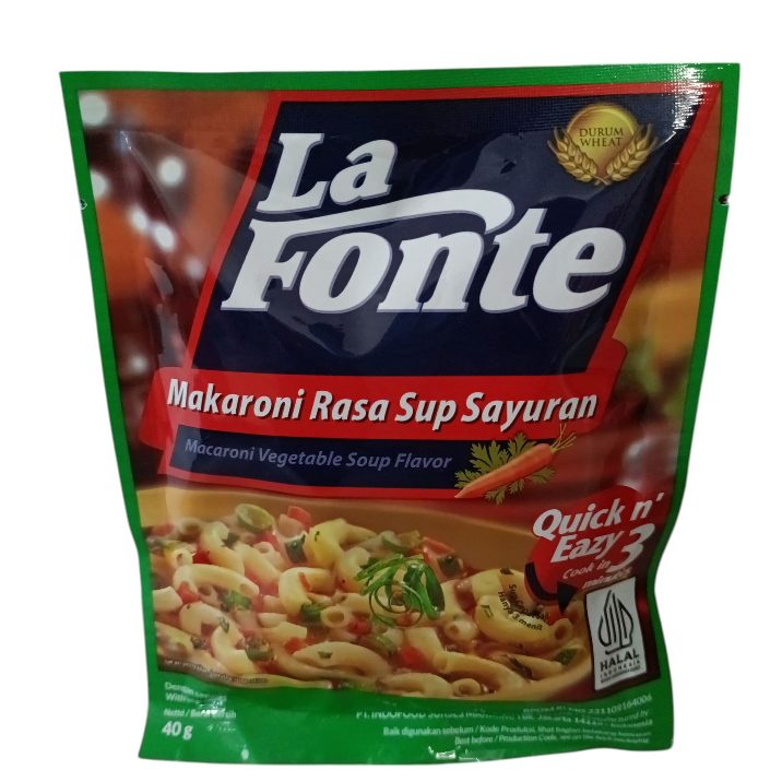 

La Fonte Makaroni Rasa Sup Sayuran 40g