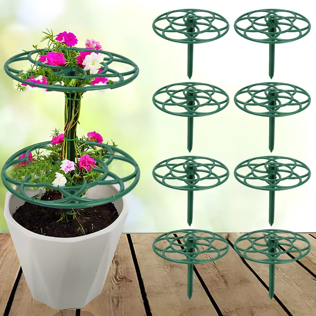 Tiang Tanaman Tiang penyangga anggrek penyangga tanaman rambat melingkar