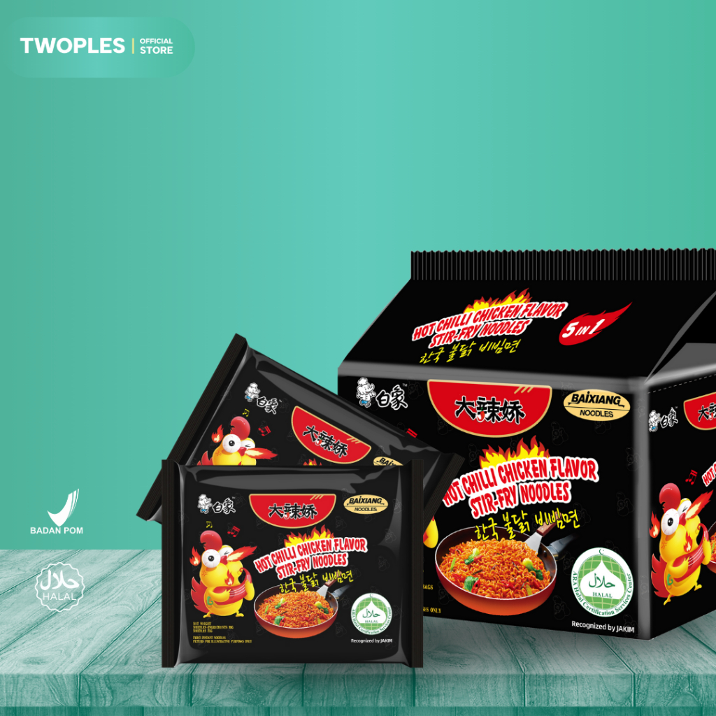 

BAIXIANG - Mie Instan Big Chili Series Korean Artifical Turkey Flavour Fried Noodle