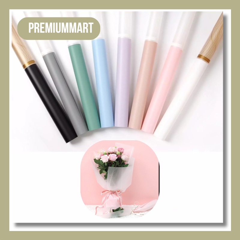 

20 LEMBAR Kertas Buket Bunga List Gold Flower Wrapping Paper Cellophane Bouquet Florist KB117
