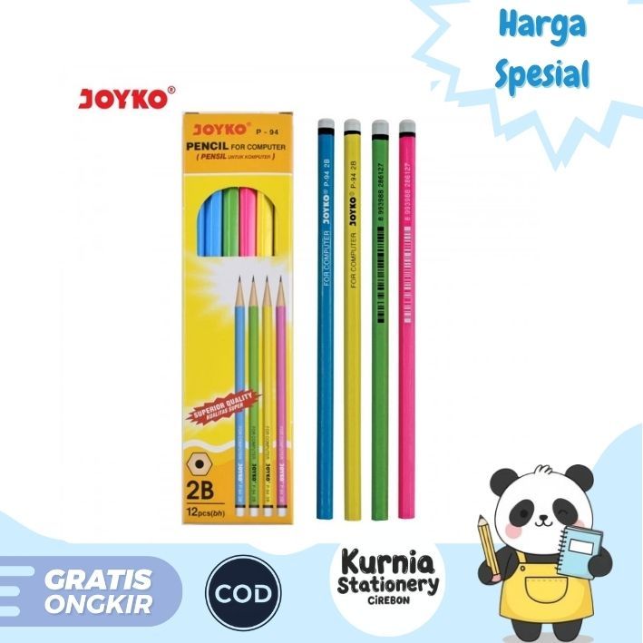 

Joyko Pencil 2B For Computer P-94 1 BOX isi 12 pcs