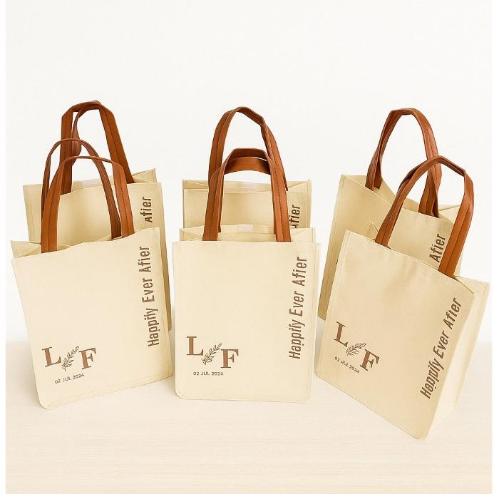

Souvenir Tas Nikah Custom Murah – FALISHA BAG Totebag Wedding Aesthetic