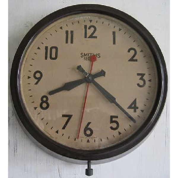 Jam antik Smith Wall Clock Bakelite Great Britain - England era 1930