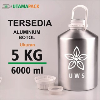 botol 5kg 5kilo kaleng Baru bibit parfum  aluminium baru 6000 ml