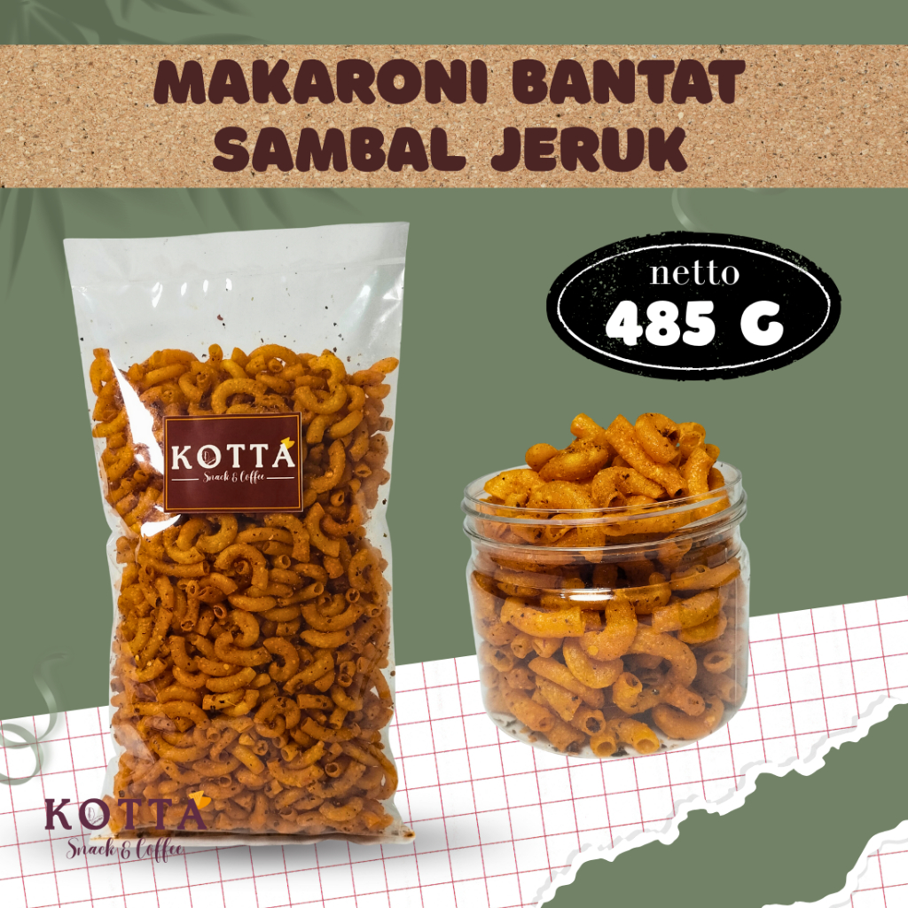

Makaroni Bantat Sambal Jeruk 485 gram