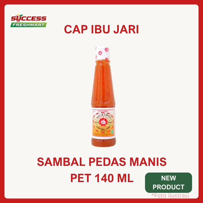 

sambal pedas manis cap ibu jari pet 140 ml