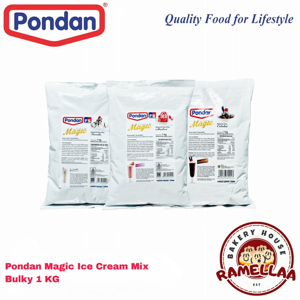 

Pondan Magic Ice Cream Bulky 1 Kg ( All Varian Rasa )