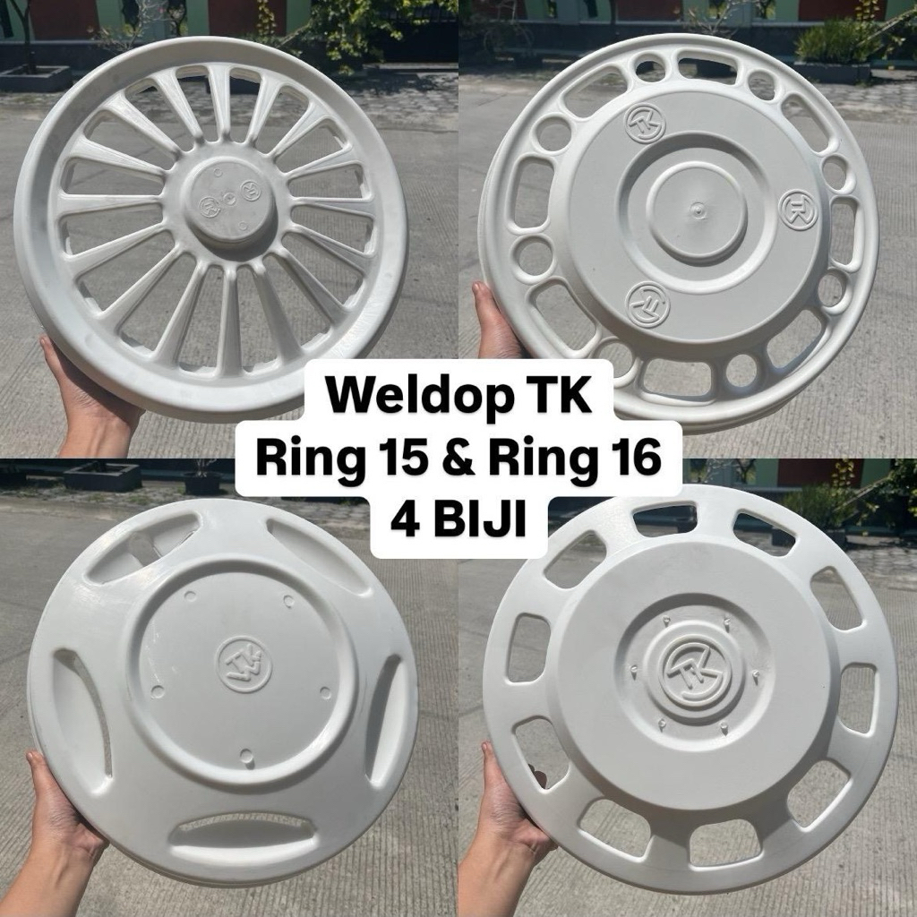 Weldop truk TK ring 15 ring 16 (4 biji depan belakang) GRATIS DUDUKAN