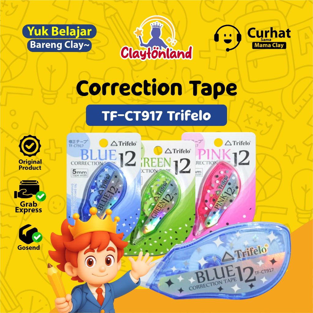 

Correction Tape TF-CT917 Trifelo Penghapus Tipe X