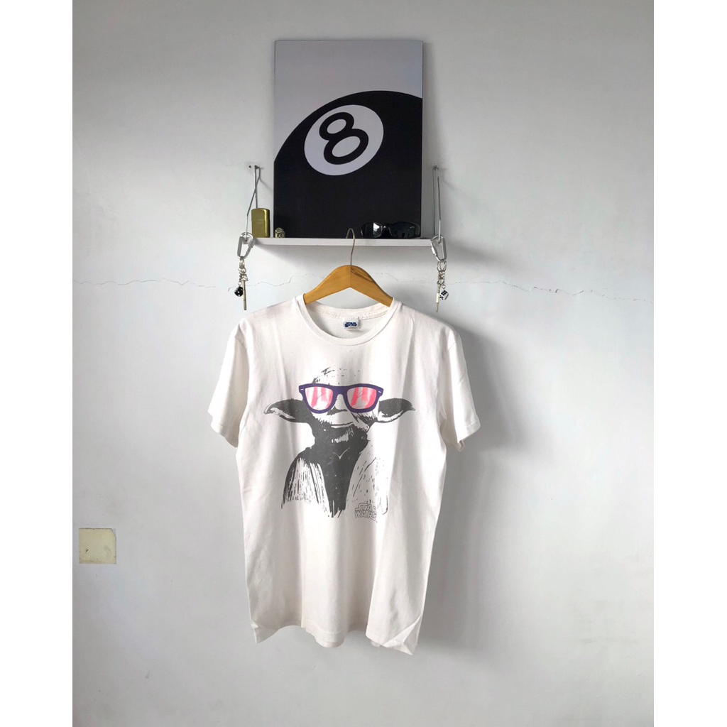 tshirt kaos vtg star wars film master yoda official tag built up unisex print