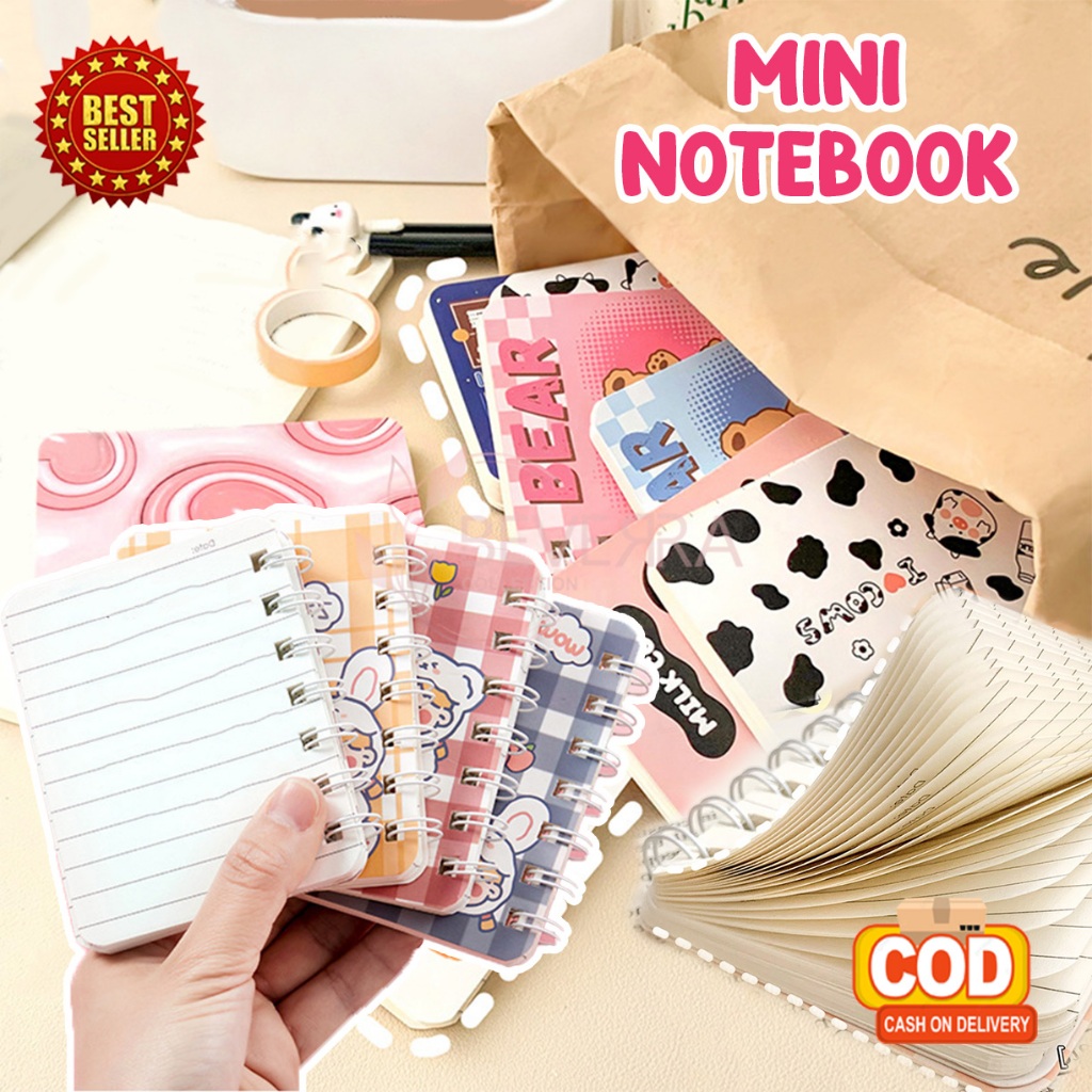 

Notebook Mini Buku Catatan A7 Jurnal Motif Kartun Diary Kecil Alat Tulis Portable Aesthetic ATKAV