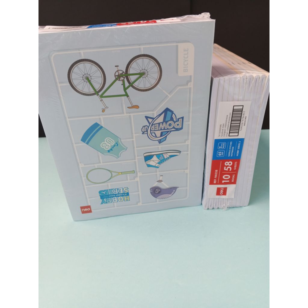 

Buku Tulis A5 DELI VEHICLE SERIES 58 Lembar 10pcs, Buku sekolah Tebal import 1 PAK KWARTO