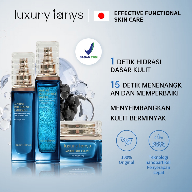 Luxury ianys Anti-Kerut Pelembab Kulit Kering Kulit Berkerut Marine Caviar Hydrating Cream Set Ianys