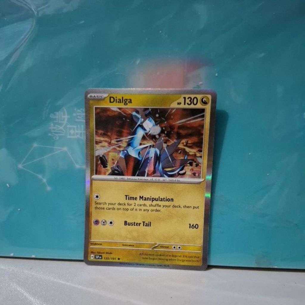 Kartu pokemon original holo rare Dialga SSP 135/191