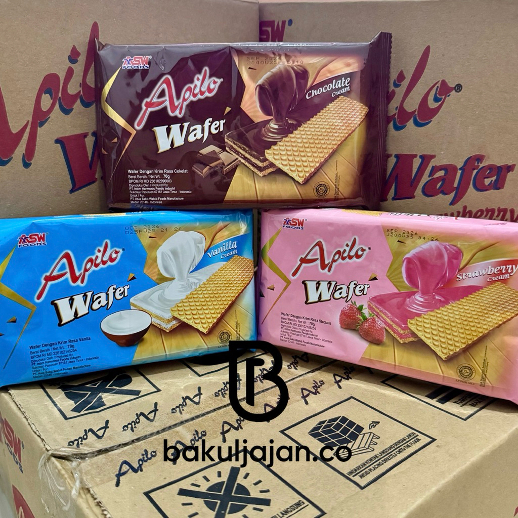 

Apilo Wafer 70 Gr Karton ( 1 Dus isi 30 Pcs ) Termurah