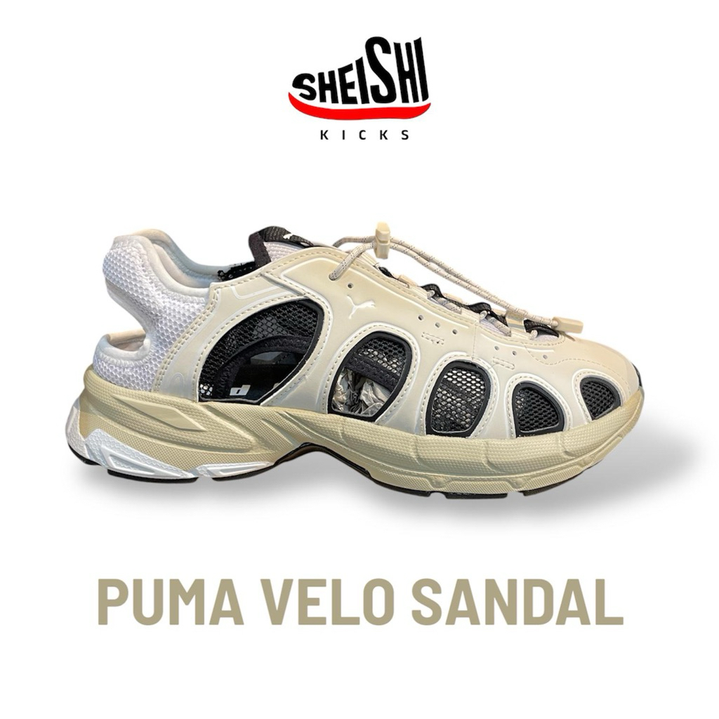 Sepatu Sandal Pria Puma Velo Cream Black
