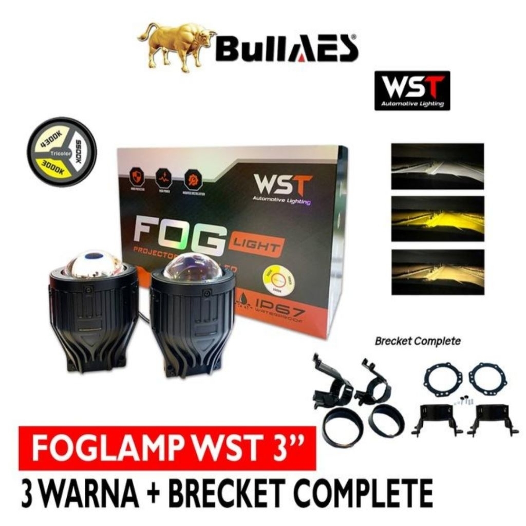 Foglamp Biled AES WST 3Inch 3Warna IP67