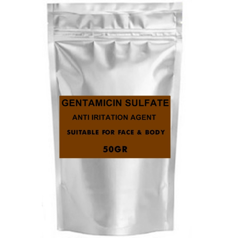BAHAN AKTIF GENTAMICIN SULFATE USP BAHAN AKTIF PELINDUNG BARRIER KULIT DERMAPEN LASER 50GR