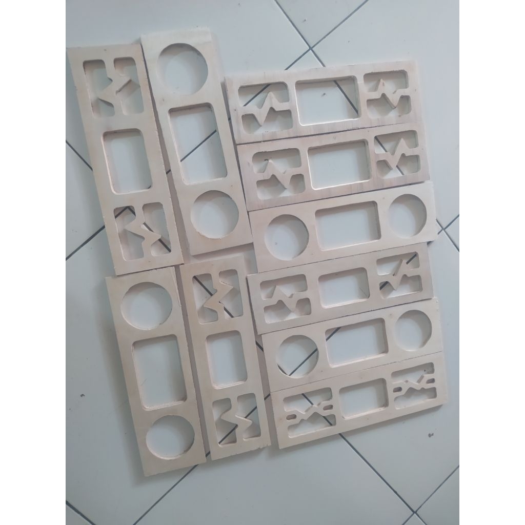PANEL DEPAN BELAKANG untuk bok power ampli bahan triplek 8 mm