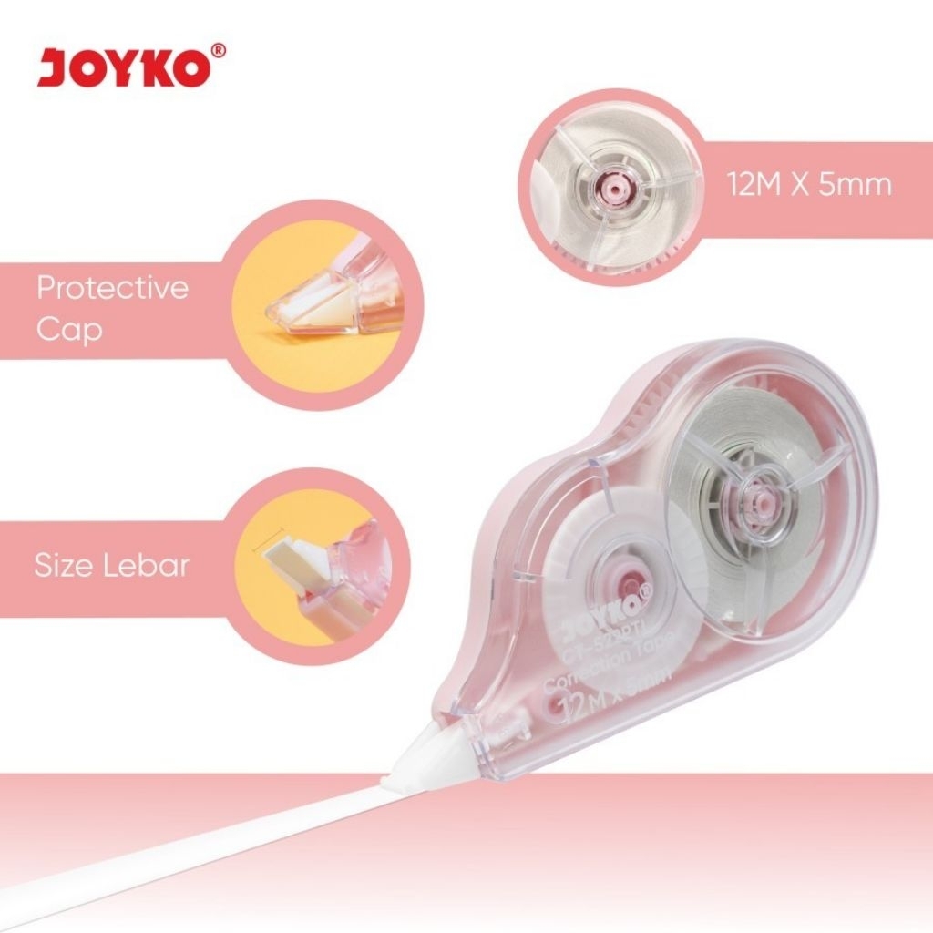 

Correction Tape CT522PTL Joyko [ Harga 1pcs ]