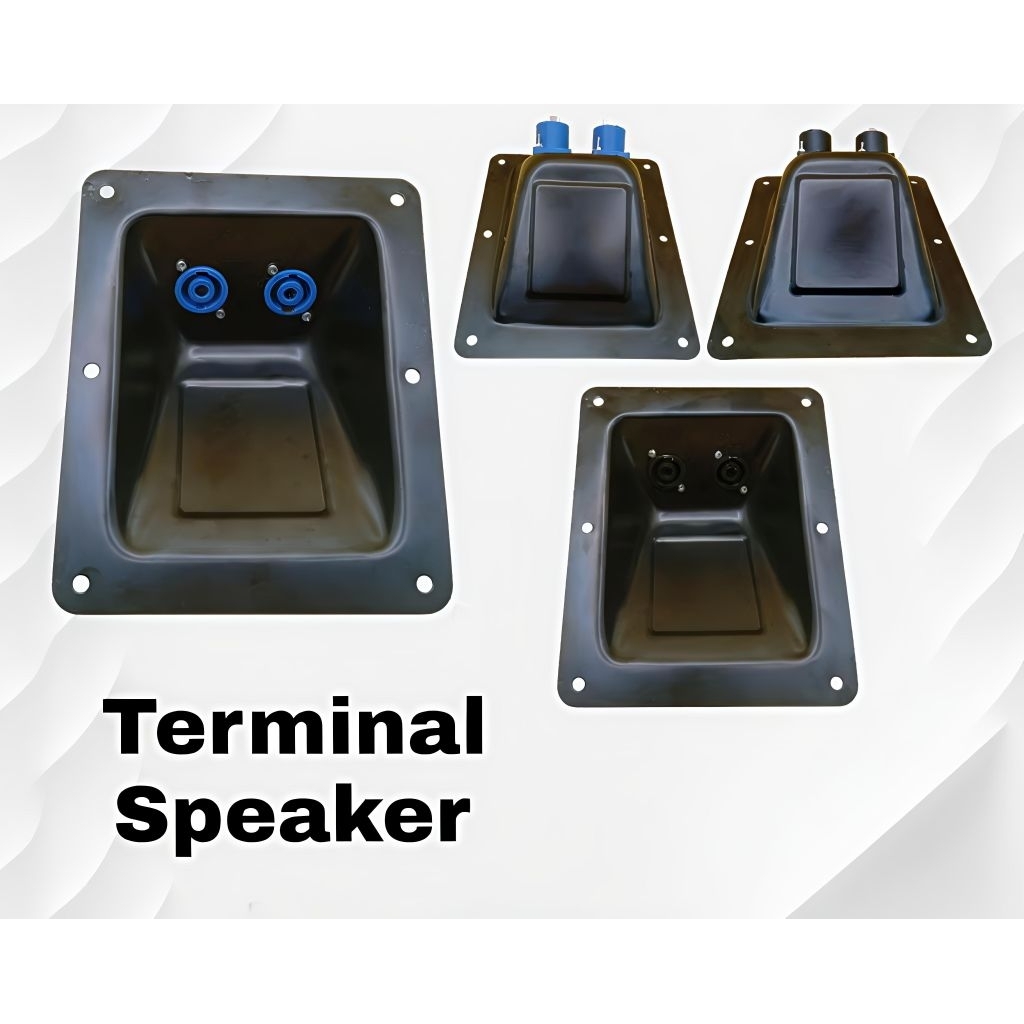 Panel/Terminal Speakon Cekung Box speaker  Bahan full Besi Import