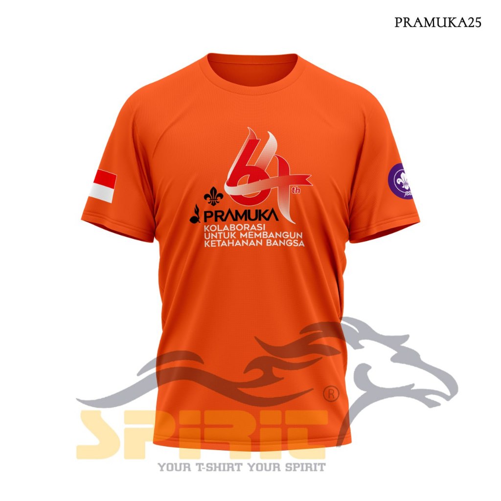 (Logo Resmi 2025) Kaos PramukaPembina Lapangan Untuk Guru Lengan Pendek Katun Premium Nyaman & Styli