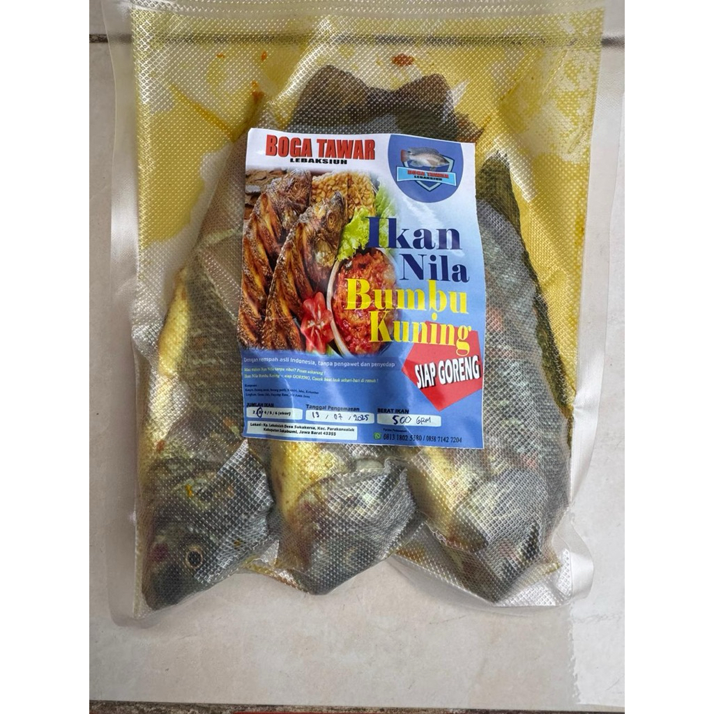 

IKAN NILA HITAM BUMBU KUNING (500g) SIAP MASAK